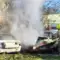 У Рівному серед дня загорілося авто (ВІДЕО)