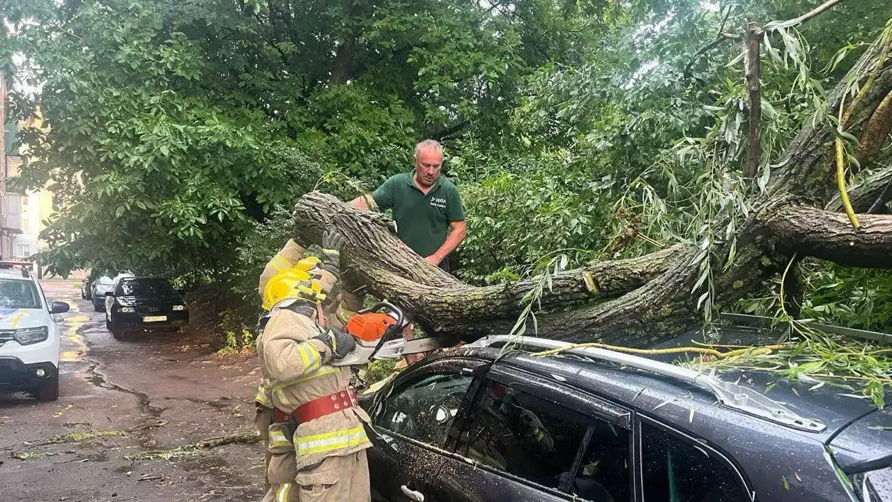 На Рівненщині рятувальники ліквідовували наслідки потужної зливи